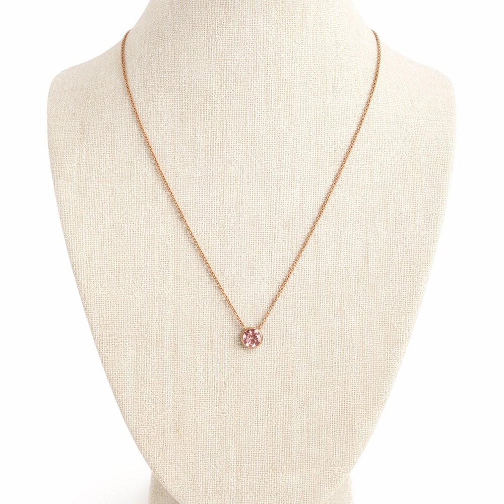 Elegant Pink Pendant Necklace